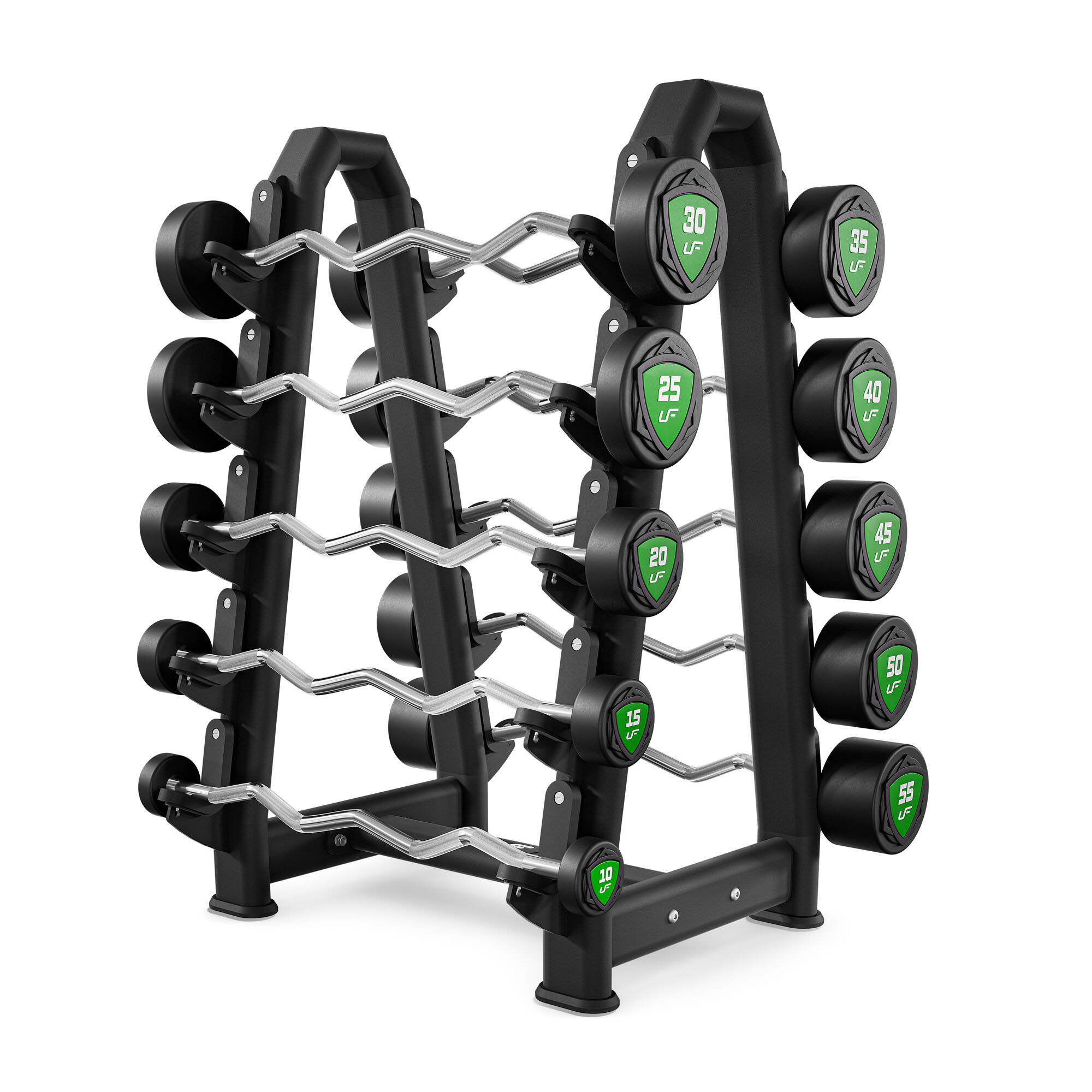 Poliuretán hajlító rúd szett 10-55 kg (5 kg-os lépésekben) 325 kg – UpForm