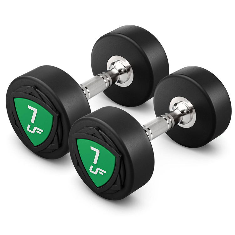 Poliuretán súlyzókészlet 1-10kg (1 kg-os lépésekben) 110 kg + súlyzótartó állvány UR-S005 - UpForm