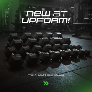 Gumiborítású HEX öntöttvas kézisúlyzó 7,5 kg - UpForm