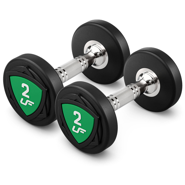 Poliuretán súlyzókészlet 1-10kg (1 kg-os lépésekben) 110 kg + súlyzótartó állvány UR-S005 - UpForm
