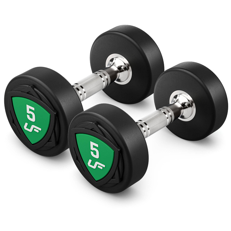 Poliuretán súlyzókészlet 1-10kg (1 kg-os lépésekben) 110 kg + súlyzótartó állvány UR-S005 - UpForm