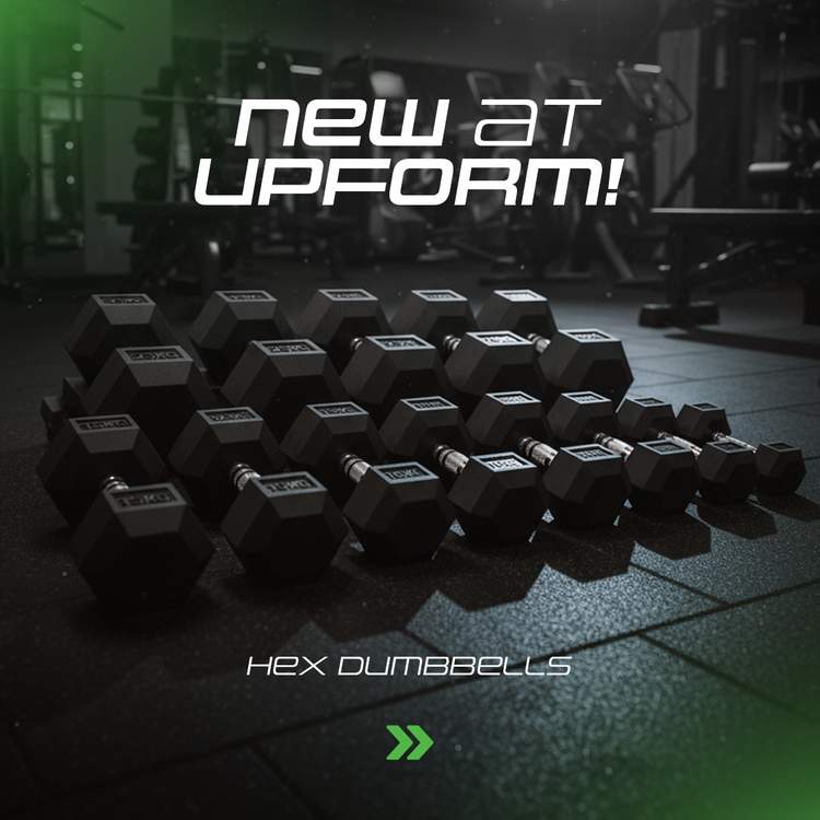 Gumiborítású HEX öntöttvas kézisúlyzó 2,5 kg - UpForm