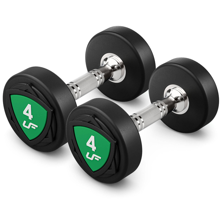 Poliuretán súlyzókészlet 1-10kg (1 kg-os lépésekben) 110 kg + súlyzótartó állvány UR-S005 - UpForm