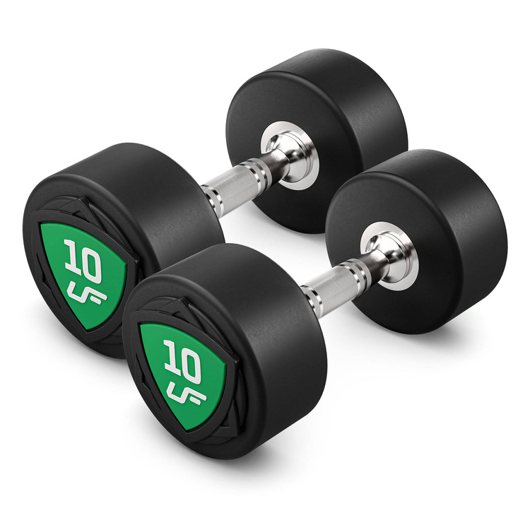 Poliuretán súlyzókészlet 1-10kg (1 kg-os lépésekben) 110 kg + súlyzótartó állvány UR-S005 - UpForm
